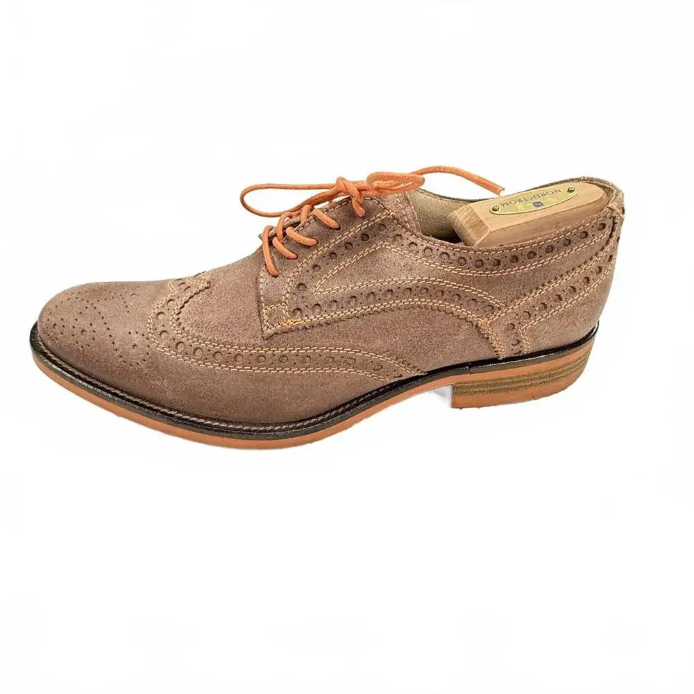 Donald Pliner Suede wingtip oxfords excellent condition‎ size 10